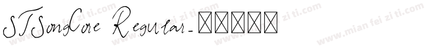STSongCore Regular字体转换